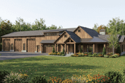Barndominium Style House Plan - 4 Beds 2.5 Baths 2631 Sq/Ft Plan #923-456 Exterior 