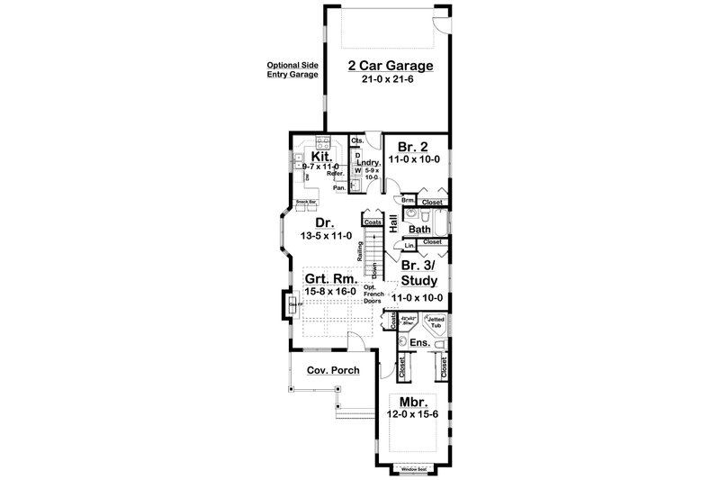 Dream House Plan - Floor Plan - Other Floor for Farmhouse House Plan #126-242 - 3 bed, 2 bath