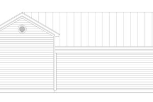 Exterior - Rear Elevation for Traditional House Plan #932-519, 0 bath