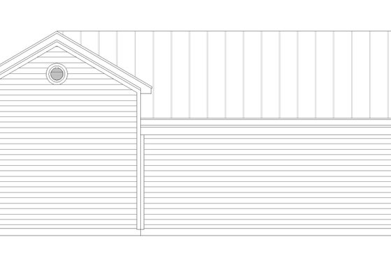 Exterior - Rear Elevation for Traditional House Plan #932-519, 0 bath