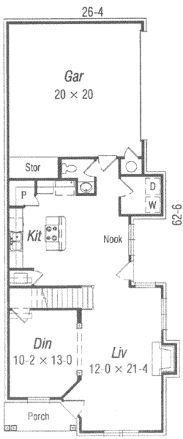 Colonial Floor Plan - Main Floor Plan #329-133