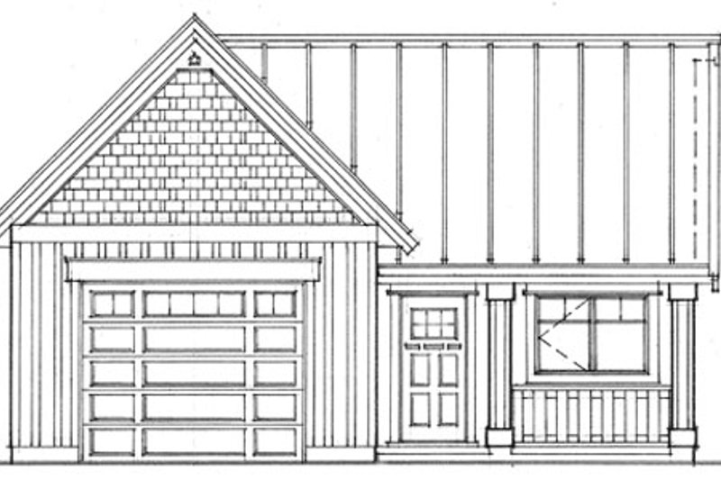 Cottage Style House Plan - 0 Beds 0 Baths 580 Sq/Ft Plan #118-122 ...