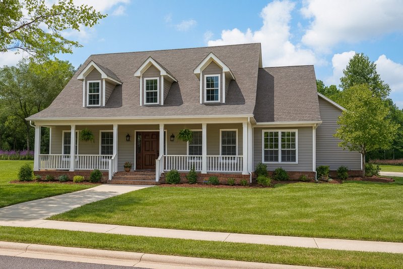 House Plan Design - Exterior - Front Elevation 2 for Country House Plan #17-410 - 3 bed, 2.5 bath