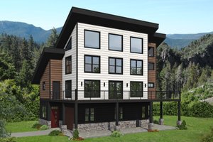 Home Plan - Contemporary Exterior - Front Elevation Plan #932-510