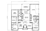 Traditional Style House Plan - 3 Beds 2.5 Baths 2525 Sq/Ft Plan #17-143 