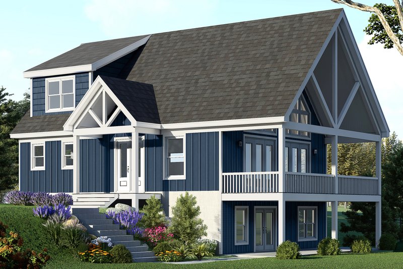 Dream House Plan - Country Exterior - Front Elevation Plan #932-975