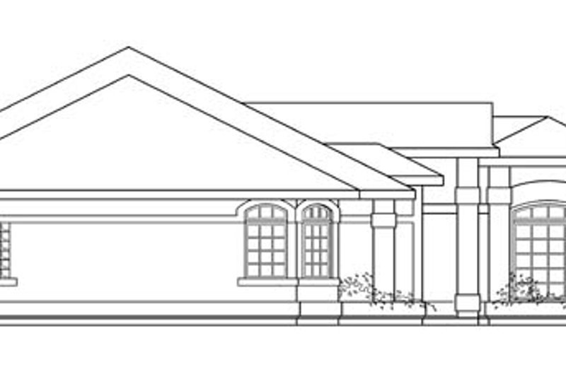Home Plan - Exterior - Other Elevation for Mediterranean House Plan #124-429 - 3 bed, 2.5 bath