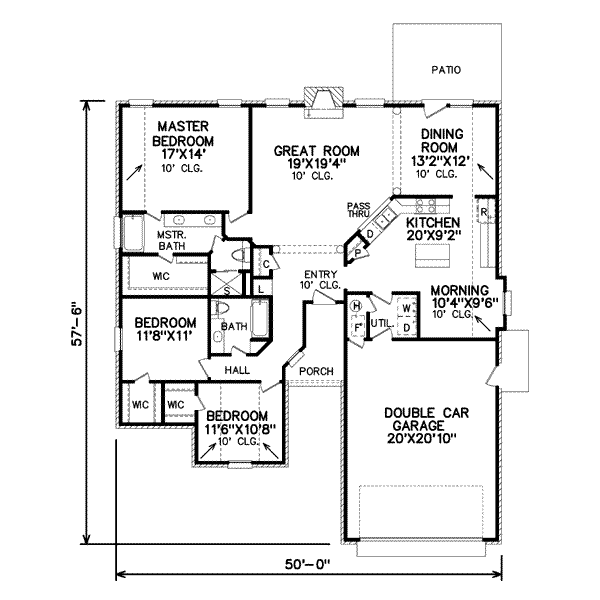 Traditional Floor Plan - Main Floor Plan #65-341