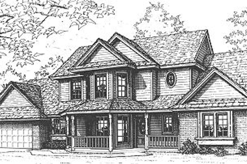Home Plan - Farmhouse Exterior - Front Elevation Plan #310-614