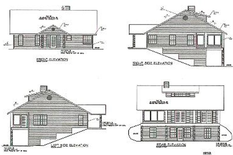 Traditional Style House Plan - 4 Beds 2.5 Baths 2338 Sq/Ft Plan #117 ...