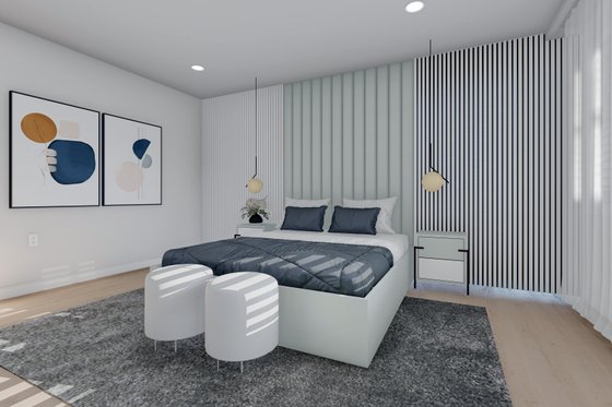 Interior - Master Bedroom 1 for Traditional House Plan #1060-191 - 3 bed, 2 bath