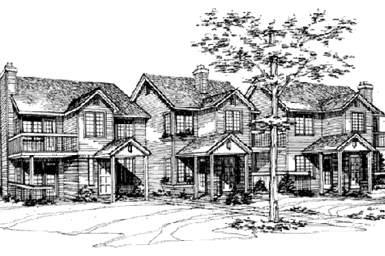 Exterior - Other Elevation for Traditional House Plan #320-331 - 1 bed, 2 bath
