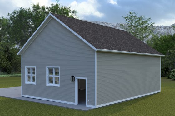 Exterior - Rear Elevation 1 for Farmhouse House Plan #1060-392, 0 bath