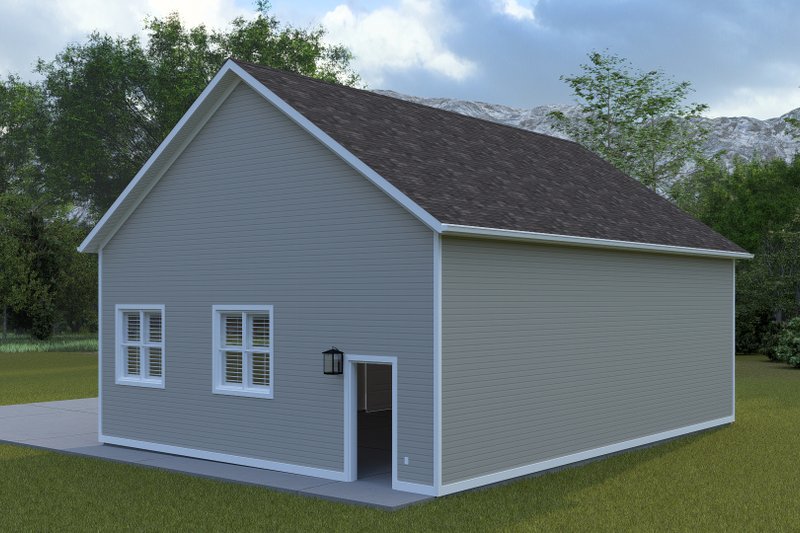House Blueprint - Exterior - Rear Elevation 1 for Farmhouse House Plan #1060-392, 0 bath