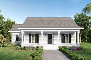 Cottage Exterior - Front Elevation Plan #44-175