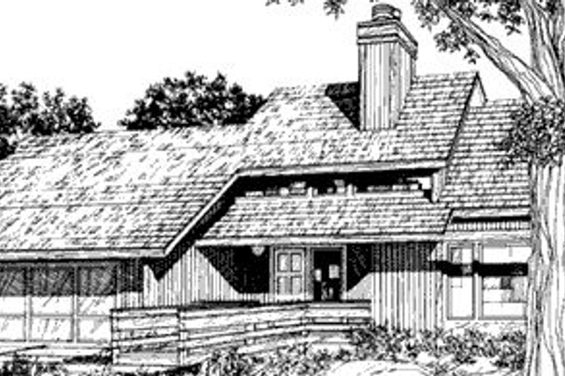 Dream House Plan - Modern Exterior - Front Elevation Plan #320-429