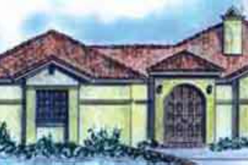 Dream House Plan - Adobe / Southwestern Exterior - Front Elevation Plan #410-379