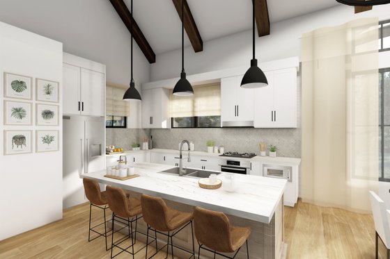 Interior - Kitchen 1 for Craftsman House Plan #54-500 - 3 bed, 3.5 bath