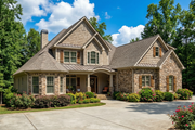 Craftsman Style House Plan - 4 Beds 3 Baths 2852 Sq/Ft Plan #17-2153 Exterior 