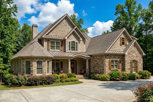 Craftsman Exterior - Front Elevation Plan #17-2153