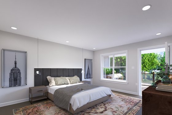 Interior - Bedroom 1 for Barndominium House Plan #1060-230 - 1 bed, 2.5 bath