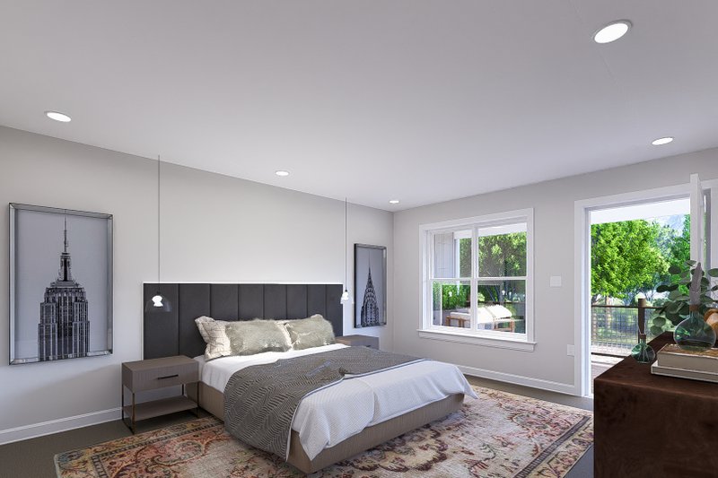 Home Plan - Interior - Bedroom 1 for Barndominium House Plan #1060-230 - 1 bed, 2.5 bath