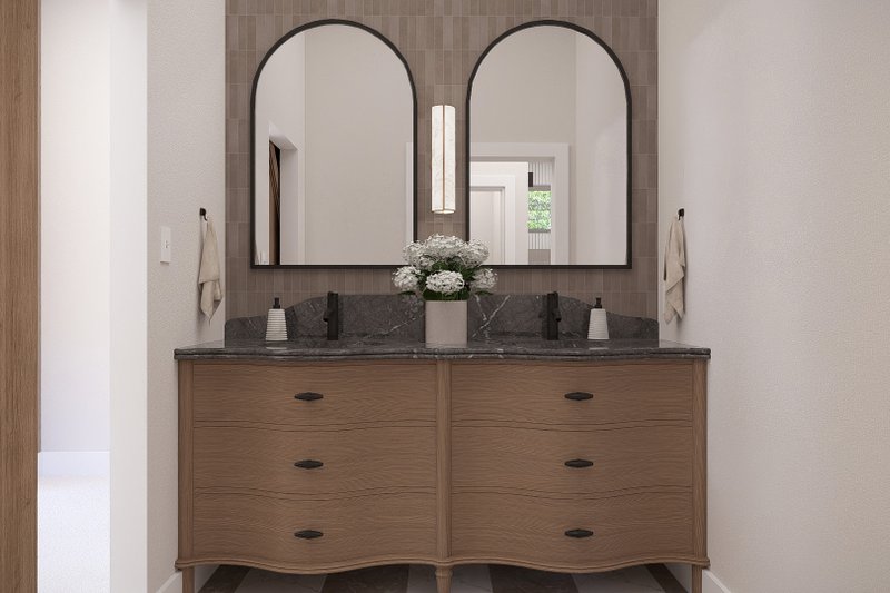 Architectural House Design - Interior - Master Bathroom for Barndominium House Plan #455-822 - 5 bed, 6 bath