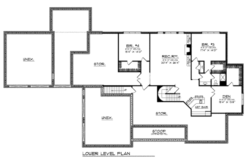 Dream House Plan - Floor Plan - Other Floor for European House Plan #70-507 - 2 bed, 2.5 bath