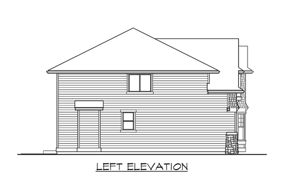 Exterior - Other Elevation 1 for Craftsman House Plan #132-210 - 4 bed, 2.5 bath