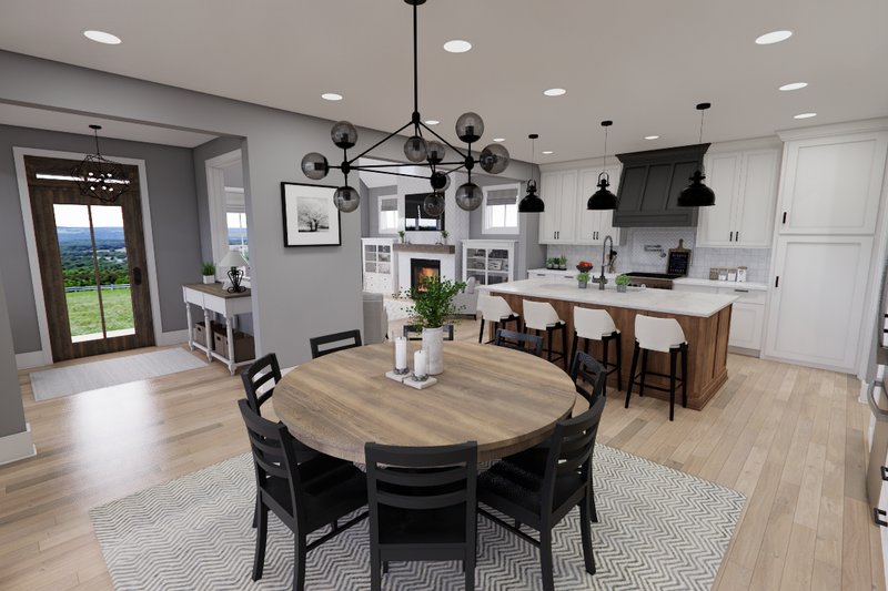 Dream House Plan - Interior - Dining Room for Farmhouse House Plan #51-1251 - 3 bed, 3.5 bath