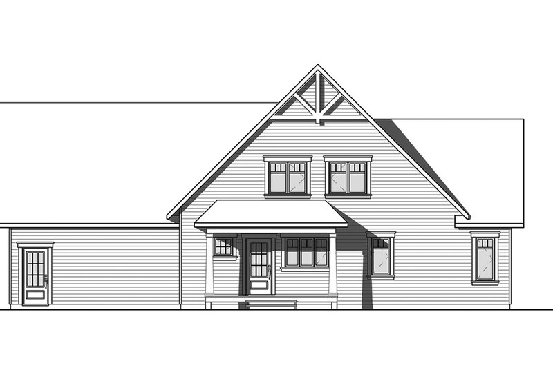 Architectural House Design - Exterior - Rear Elevation for Farmhouse House Plan #23-2732 - 3 bed, 3.5 bath