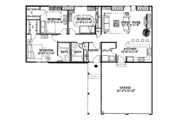 Ranch Style House Plan - 3 Beds 2 Baths 1296 Sq/Ft Plan #312-844 
