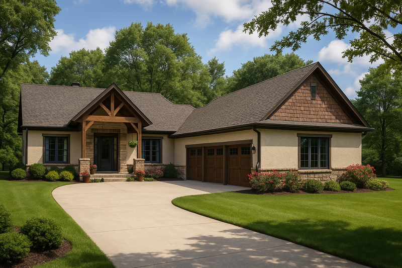 Home Plan - Traditional Exterior - Front Elevation Plan #923-11