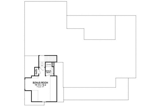 Floor Plan - Upper Floor for Farmhouse House Plan #430-196 - 3 bed, 2.5 bath