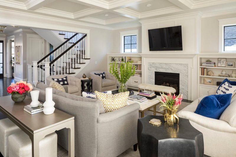 House Plan Design - Interior - Family Room 1 for Farmhouse House Plan #51-1566 - 4 bed, 3.5 bath