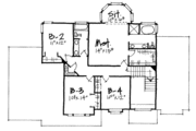 Traditional Style House Plan - 4 Beds 2.5 Baths 2532 Sq/Ft Plan #308-226 