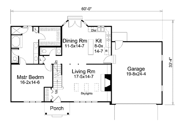 Traditional Floor Plan - Main Floor Plan #57-445