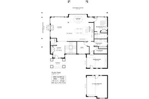 Floor Plan - Main Floor for Farmhouse House Plan #1101-2 - 5 bed, 5.5 bath