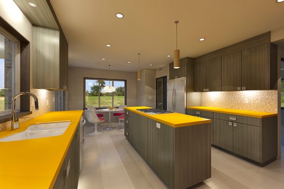 Interior - Kitchen for Modern House Plan #489-16 - 4 bed, 4.5 bath