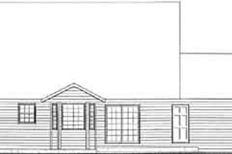 Dream House Plan - Exterior - Rear Elevation for Country House Plan #126-133 - 3 bed, 2.5 bath