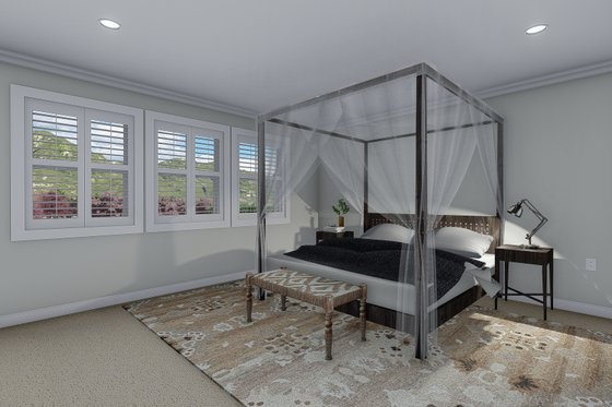 Interior - Master Bedroom for Craftsman House Plan #1060-55 - 5 bed, 3 bath