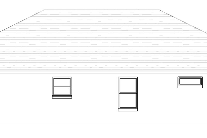 Dream House Plan - Exterior - Other Elevation 1 for Ranch House Plan #1058-209 - 3 bed, 2 bath