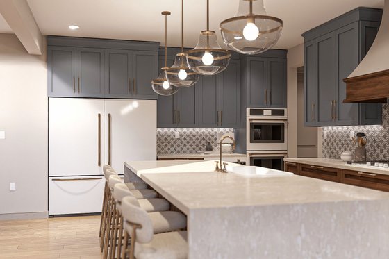 Interior - Kitchen for Modern House Plan #455-337 - 5 bed, 4.5 bath