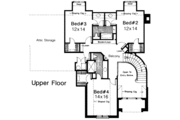 European Style House Plan - 4 Beds 3.5 Baths 3870 Sq/Ft Plan #310-196 