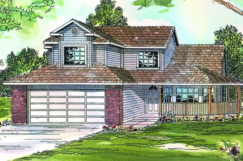 Dream House Plan - Traditional Exterior - Front Elevation Plan #124-444
