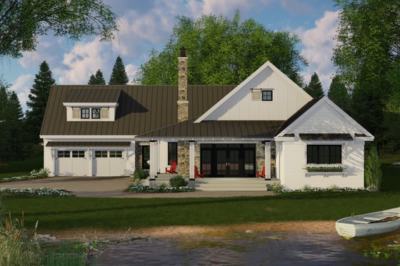 Exterior - Front Elevation 4 for Farmhouse House Plan #51-1131 - 3 bed, 2.5 bath