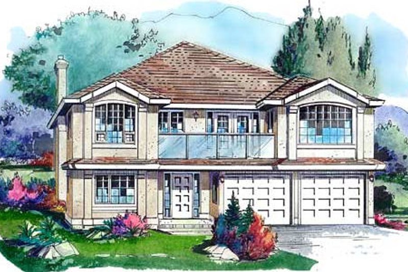 Home Plan - Traditional Exterior - Front Elevation Plan #18-208