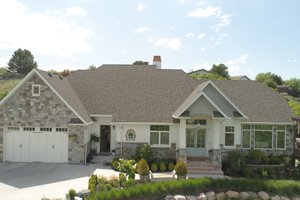 Exterior - Front Elevation 3 for European House Plan #1060-75 - 3 bed, 3.5 bath