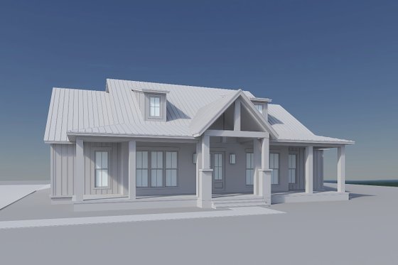 Exterior - Front Elevation 7 for Farmhouse House Plan #430-422 - 3 bed, 2.5 bath