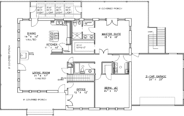 Dream House Plan - Traditional Floor Plan - Main Floor Plan #117-167